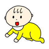 ハイハイしている赤ちゃん