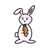 ウサギとニンジン