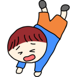 こけた男の子