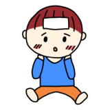 熱が出た男の子