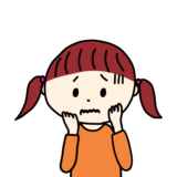 青ざめている女の子