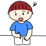 宿題が終わらない男の子