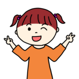 ダブルピースしている女の子