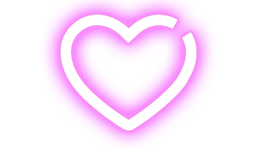ネオンのハートアイコン