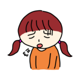 ため息をついている女の子