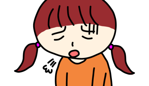 ため息をついている女の子