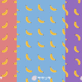 【縦型のフリー素材】バナナのイラスト【ショート動画用】