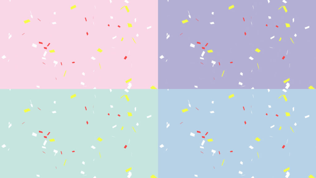 紙吹雪の動く背景