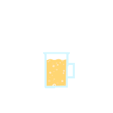 ビールの動くイラスト【GIF】