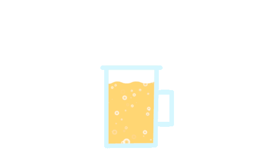 ビールの動くイラスト【GIF】