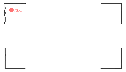 ぴくぴく動くカメラフレーム【GIF】