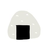 おにぎりが転がるアニメーション