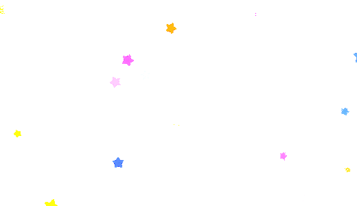 カラフルな星のパーティクル【GIF】