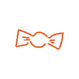 ハロウィンの動くイラスト【キャンディー】