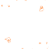 お化けフレームの動くイラスト【GIF】