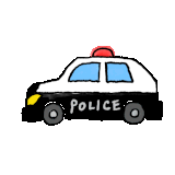 パトカーの動くイラスト【GIF】