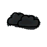ゆらゆら動くお天気イラスト【雷】