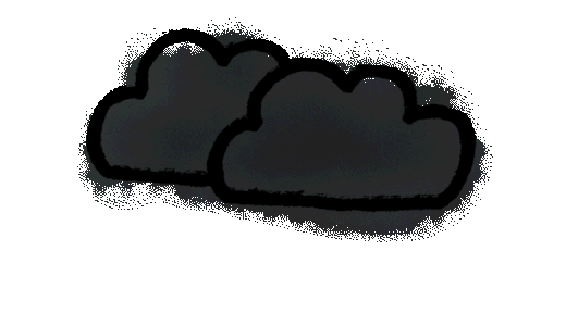 ゆらゆら動くお天気イラスト【雷】