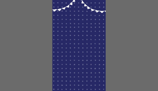 ガーランドとドット柄の動く背景【縦型】