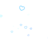 輪っか状のハートがキレイなキラキラ素材です！