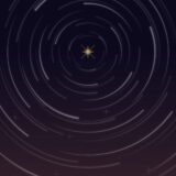【フリー動画素材】星の軌道が回る幻想的な動く背景（シームレスループ対応／配信・長時間BGM・Zoom背景向け）