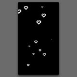 【フリー素材】ピクセルハートのオーバーレイ(縦型1080×1920)|ドット絵が浮かぶループ動画・ショート動画用MP4